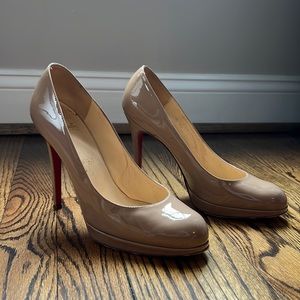GUC Christian Louboutin New Simple Pump in Patent Nude